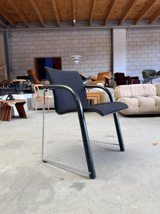 Silla Thonet S320 negra (Stock: 12) – Sillas de comedor, Metal, Textile (photo 4 of 13)