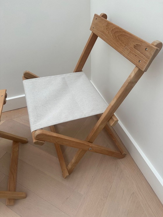 Image 1 of Ensemble de jardin Carl Hansen & Son Deck : 2 chaises + table