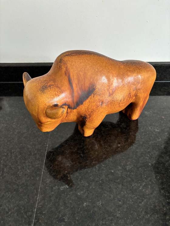 Bisonte/Toro Vintage Ruscha Keramik Kurt Tschörner Anni '60 – Oggetti decorativi, Ceramic (photo 5 of 7)