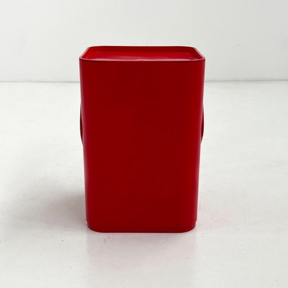 Image 1 of Red Laundry Bin by Anna Castelli for Kartell, 1970s