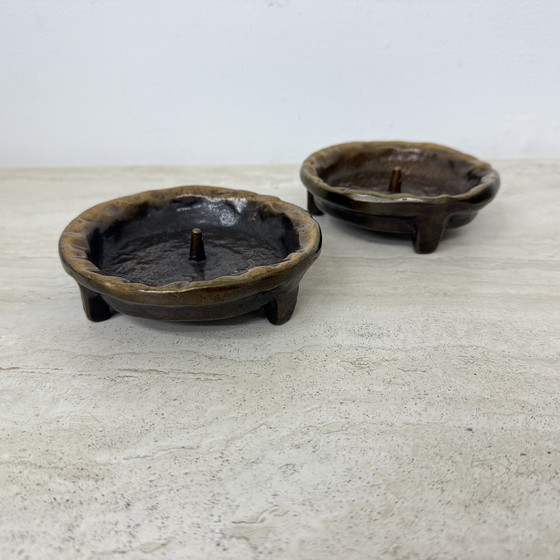 Image 1 of Set van 2 Horst Dalbeck kandelaars, 1970