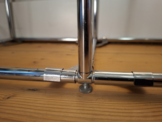 Abstracta Wandkast, Poul Cadovius, Vintage Jaren Zeventig – Chrome, Glass (photo 11 of 12)