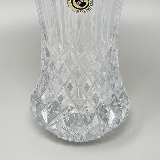Image 1 of 1960 - Magnifique gobelet à cocktail en cristal taillé décoré de coraux rouges. Fabriqué en Italie