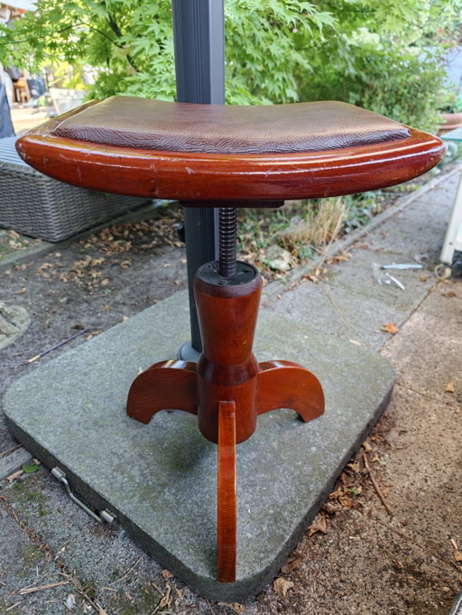 Antieke Pianokruk Draaibaar In Hoogte Piano Kruk – krukjes, Wood