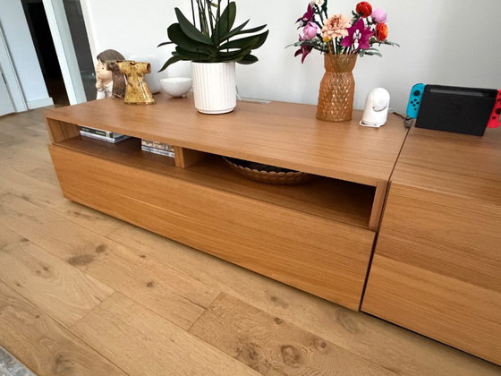 Natuzzi TV furniture, shelves and wall cabinets (6 pieces), Mdf, Wood, Brown (photo 3 of 5)