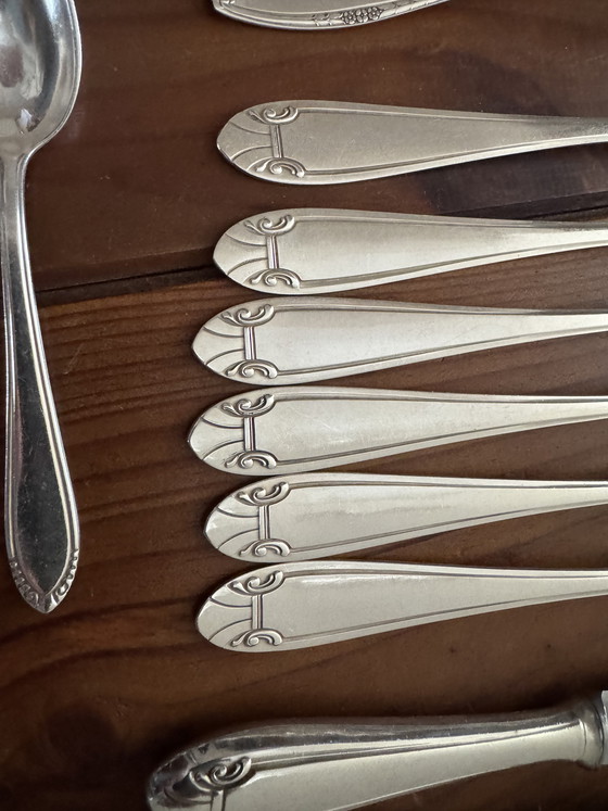 Image 1 of Cubiertos bañados en plata, 32 piezas, Solingen y Wellner Silber