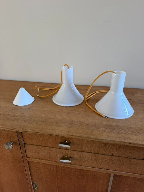 Vintage Holmegaard P&T pendel - Michael Bang - Handmade lamp – Pendant lamps, Glass (photo 5 of 7)