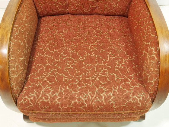 Image 1 of Fauteuil cocktail vintage, années 1950, fauteuil club, style Art déco, fauteuil lounge, Allemagne