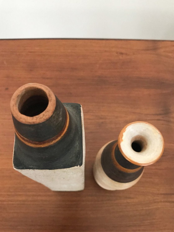 Vases en céramique d'Ivo Sassi, années 50, lot de 2 (photo 8 of 8)