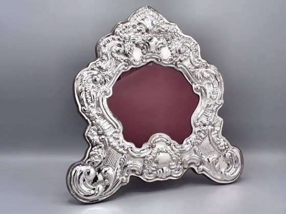Image 1 of "Cartagloria" lijst/spiegel van 925 zilver, 30x30 cm