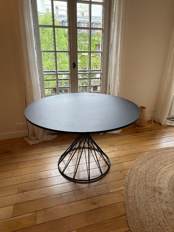 Kave Home Niut Dining Table Matt Black Finish – Metal (photo 6 of 8)