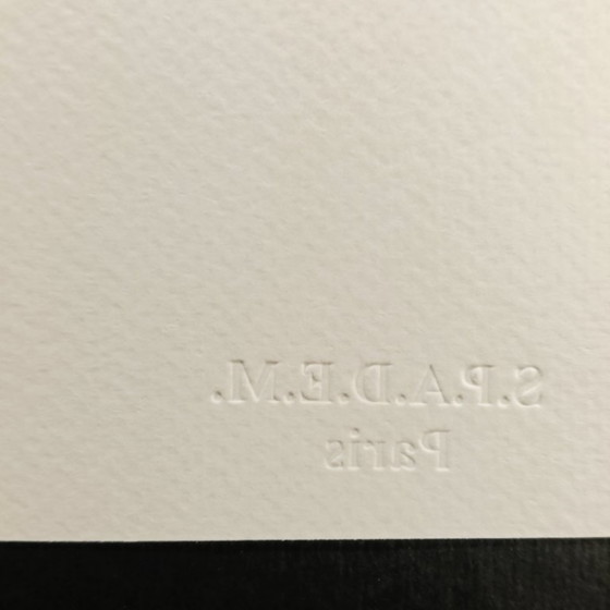 Image 1 of Lithografie van Victor Vasarely uit de jaren 70, gelimiteerde oplage en nummering.