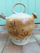 Rare Gargoulette / Antique Water Jug / 19th Century Glazed Earthenware
