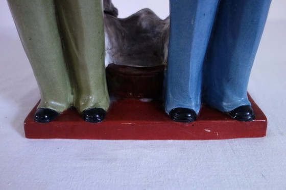 Image 1 of Statue figurine of Mao and General Jinshi, Chinese Cultural Revolution #22