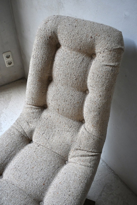 Sechs skandinavische Design Drehbar Esszimmerstühle Aus Den 60er Oder 70er Jahren – scandinavisch, Wool, Wood (photo 5 of 10)