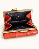 Vintage Red Eel Skin Leather Wallet – 60s/70s