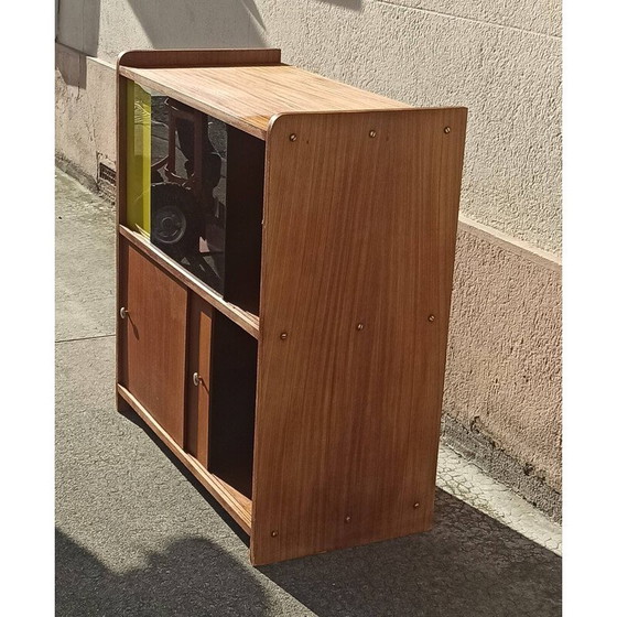 Image 1 of Vintage teak and glass display cabinet, 1960