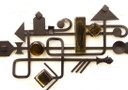 Relieve de pared, diseño danés, Dantoft, década de 1970, Relieve