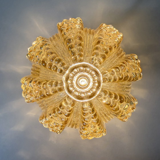 Image 1 of Vintage glass bubble ceiling lamp , 1970s