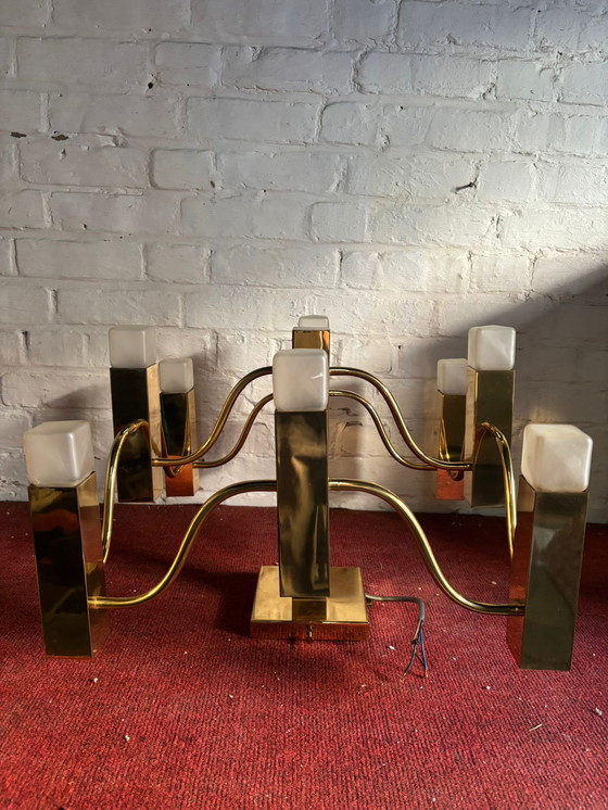 Image 1 of Lampada da soffitto di design vintage Gaetano Sciolari per Les Ateliers Boulanger