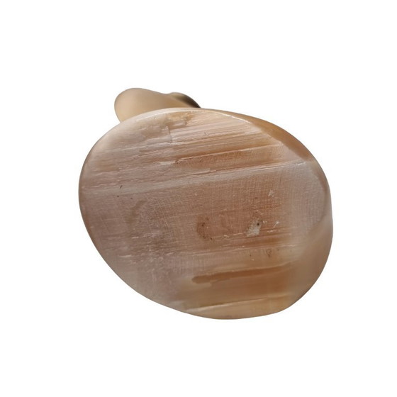 Image 1 of Portacandele di design in calcite arancione