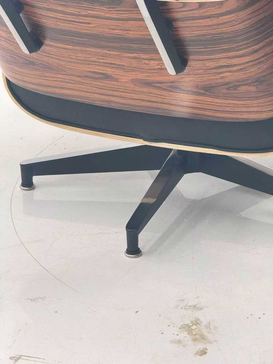 Image 1 of Herman Miller Charles en Ray Eames voor Lounge Chair met voetenbank