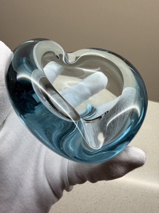 Image 1 of Cendrier / Bol en verre Holmegaard « Akva » vintage – Per Lütken – Design danois