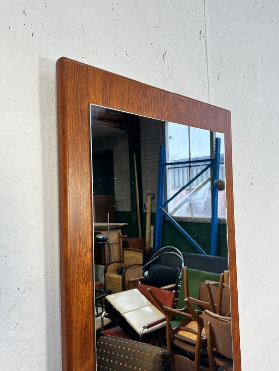 Image 1 of Miroir vintage XL en teck, Scandinavie, années 1970