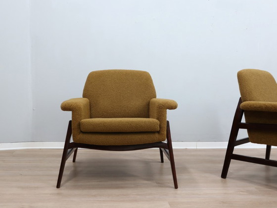 Image 1 of Poltrone di metà secolo, stile Gianfranco Frattini, anni '50