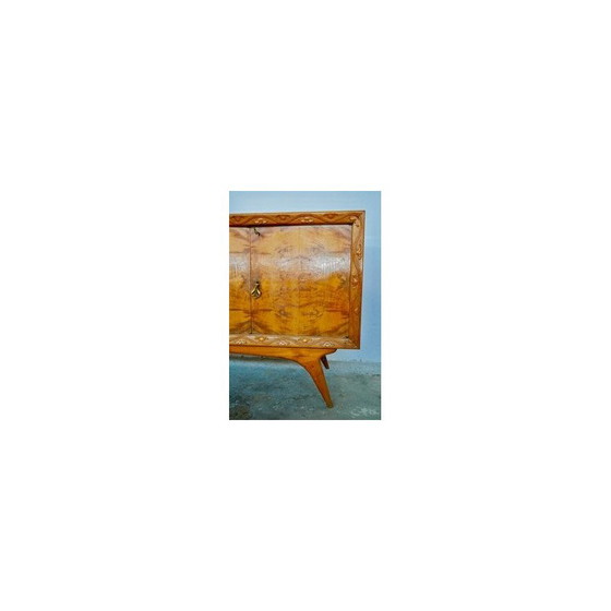 Image 1 of Pair of mid-century Italian cherry and walnut sideboards, 1950s