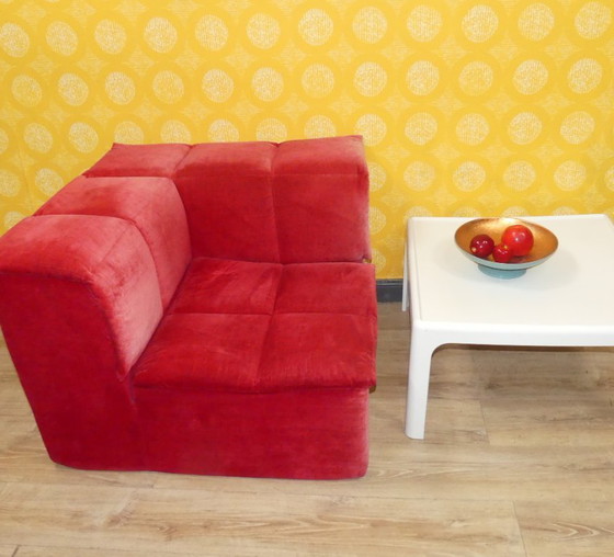 Image 1 of Modular sofa, 3 elements, corner armchair, foam, Lübke model Q-System, 1990s