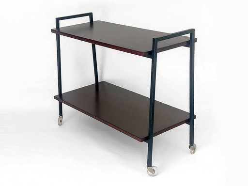 tavolino vintage con ruote