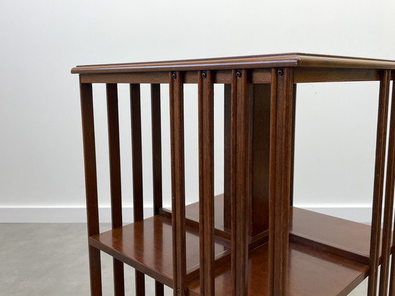 Image 1 of Antieke Engelse boekenmolen mahonie 19e eeuw