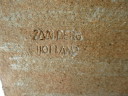 Jardinera marrón/beige, Potterij Zaalberg, De Rijn (1950-1960), Marcada, NL.