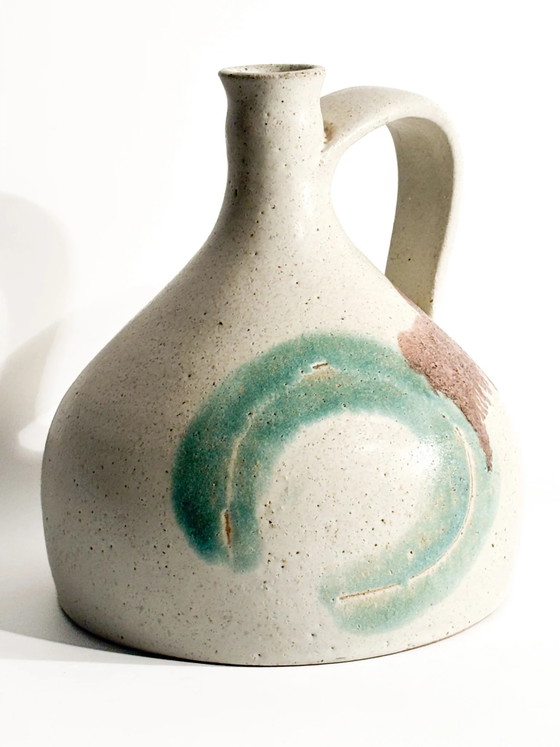 Bruno Gambone, bemalter Keramikkrug/Vase aus den 1970er Jahren – Dekorative Objekte, Ceramic (photo 6 of 14)