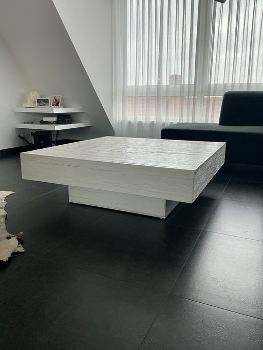 Sala da pranzo completa con 8 sedie in pelle, 3 sgabelli da bar e tavolino da caffè