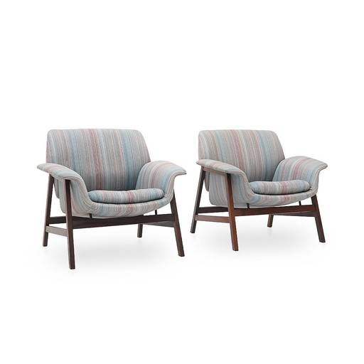 Paire de fauteuils "849" par Gianfranco Frattini pour Cassina, années 1950