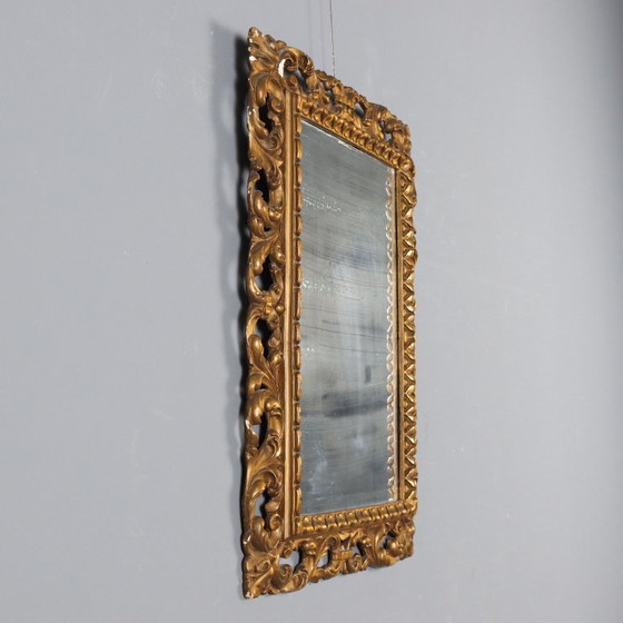 Image 1 of Mirror in wood and golden tablets