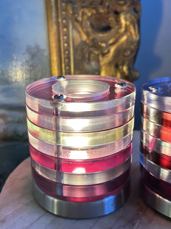 Coppia di Lampade da tavolo vintage Brilliant Palma – Metal, Glass (photo 11 of 12)