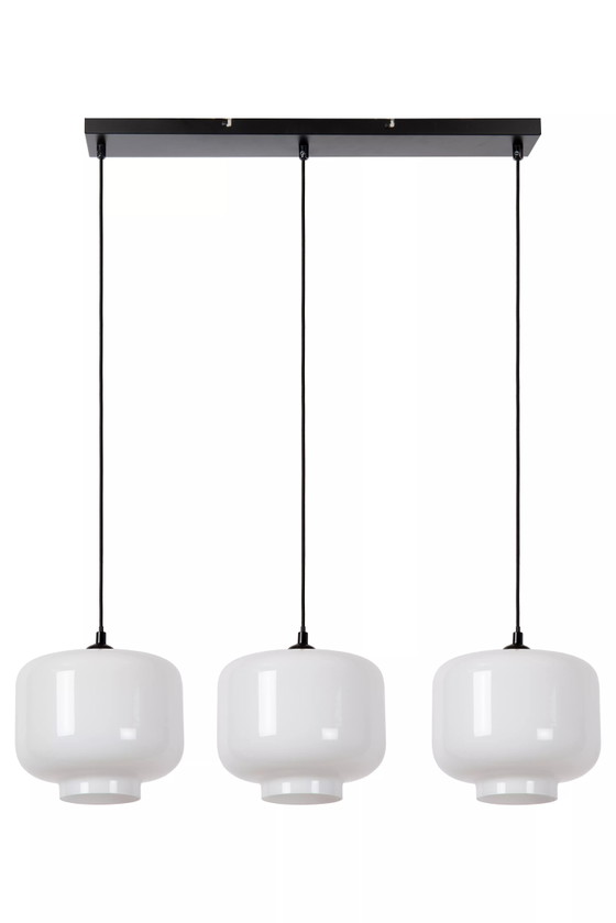 Lucide MEDINE Pendant Lamp - 3xE27 - Opal Glass – Modern (photo 2 of 3)