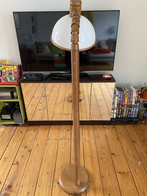 Vintage Steinhauer Houten Vloerlamp