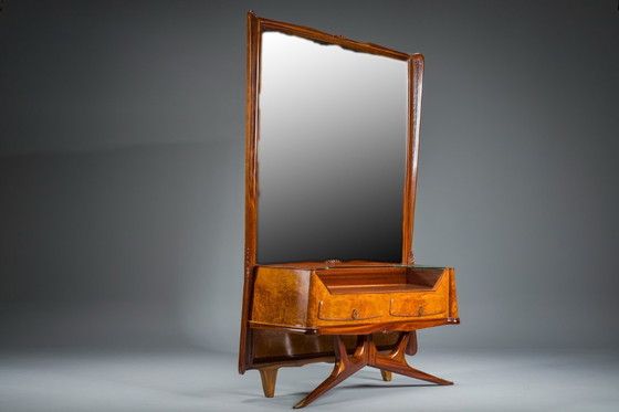 Image 1 of Tocador o consola con espejo de Vittorio Dassi, años 50