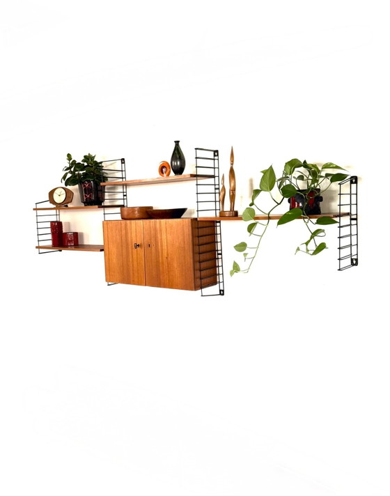 Sistema a parete modulare vintage in teak, Musterring ‘60 – Armadi a muro, Legno, Metallo (photo 5 of 14)