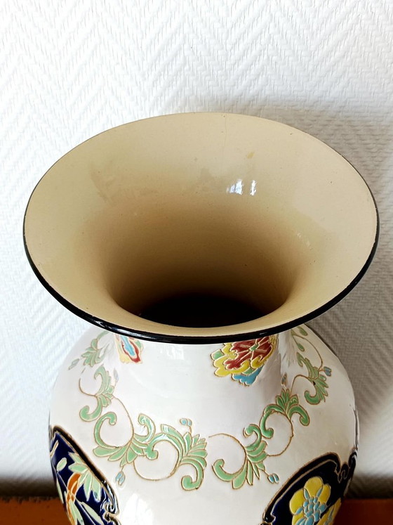 Large Japanese-style ceramic vase, 52cm (photo 10 of 11)