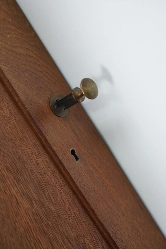 Image 1 of Nederlandse Eiken Apothekers-/Archiefkast, jaren 1930