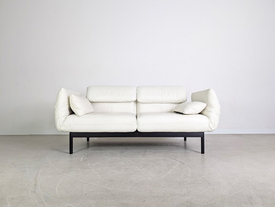 Image 1 of Divano originale Rolf Benz Plura in pelle a due posti beige chiaro