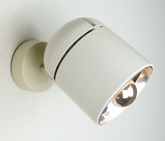 Image 1 of adjustable WALL LAMP sconce staff duo spotlight, white, 1970s