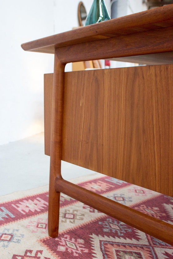 Image 1 of Omann Jun Model 75 Desk Vintage Teak Danish