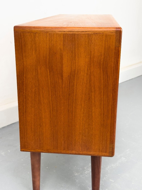 Credenza danese in teak con ante a serrandina, prodotta da CFC Silkeborg negli anni '70. – Credenze, Wood (photo 11 of 17)