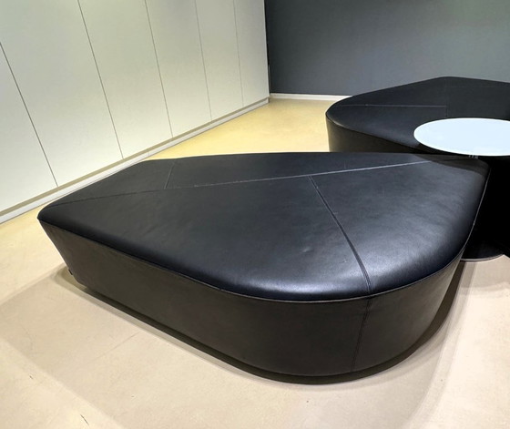 Image 1 of Walter Knoll Drift seating elements black leather with table